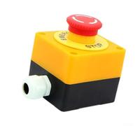 Stop Button Switch 10A LA38 Latching Mushroom Head E-Stop Station for Industrial Machinery Control Panel 22mm