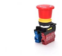 Stop Button Switch 22mm 400V Red Lockable Control | Features a self-locking red mushroom head for immediate circuit interruption and operator safety
