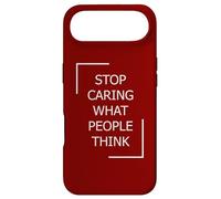 Stop Caring What People Think with White Color Case for iPhone Air