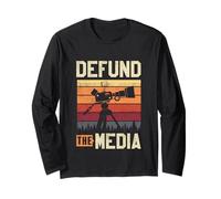 Stop Censorship Defund the media Long Sleeve T-Shirt