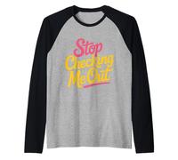Stop Checking Me Out Anti-Social Flirting Dating - Raglan Baseball Tee