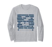 Stop Child Abuse End The Silence Prevention Month Redact Long Sleeve T-Shirt