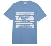 Stop Child Abuse Protect Innocent Prevention Month Redact Comfort Colors Adult Heavyweight T-Shirt