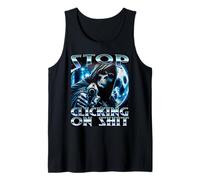 Stop Clicking On Shit Funny Cyber Security Awareness Gifts Tank Top