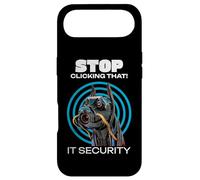 Stop Clicking That! IT Cyber Security Funny Robot Dog Case for iPhone Air
