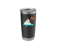 Stop Climate Change Global Warming Melting Snowman Stainless Steel Insulated Tumbler