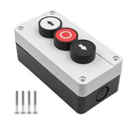 Stop Control Push Button Light Up Button Station Box Up and Down Momentary Switch Box Pushbutton Switches for Control for Industrial