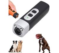 Stop-Croq - Calmez Les Aboiements Tout En Douceur, En Une Pression, Recharge Portable Croqpatte Ultrasons Anti Aboiement -Bark LED Light, Pour Sécurité Intérieur Extérieur (Noir)