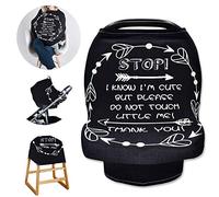 Stop! Do not Touch!Baby Nursing Cover for Breastfeeding,Nursing Scarf Breastfeeding Cover Ups,Ultra-Soft and Breathable,Multiuse Shawl Car Seat Cover,Privacy Cover for Baby,Outside Mothercare