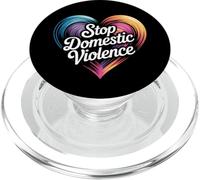 Stop Domestic Violence - Vintage Domestic Violence Awareness PopSockets PopGrip for MagSafe