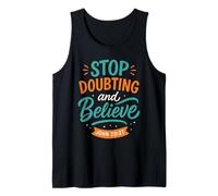 Stop Doubting and Believe John 20 27 - Vintage Christian Tank Top