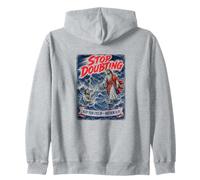 Stop Doubting Keep Your Eyes Up Matthew 14 29 Zip Hoodie