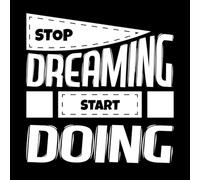 Stop Dreaming Start Acting Inspirational Wall Stickers Paster Paper 42x42.7cm Multi Color Selection White