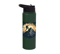 Stop Dreaming Start Doing Mountain Adventure Stainless Steel Insulated Water Bottle