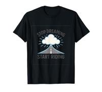 Stop Dreaming Start Riding Motorcycle Biker Road Print T-Shirt