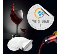 Stop Drip Wine Pourer - Stop Drip Wine Bottle Personalised with Text, Image and Logo [ Anti Drip Wine ] (x10)