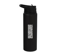 Stop Expecting Normal from Me Funny Coworker Stainless Steel Insulated Water Bottle