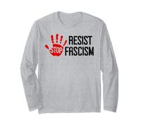 Stop Fascism Resist No Kings America US Protest Anti-Fascism Long Sleeve T-Shirt