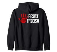 Stop Fascism Resist No Kings America US Protest Anti-Fascism Zip Hoodie