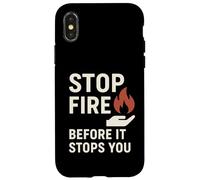 Stop Fire Before It Stops You, International Fire Safety Day Case for iPhone X/XS