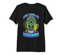 Stop Fixing Us Start Listening Autism Neurodiversity Minds Premium T-Shirt