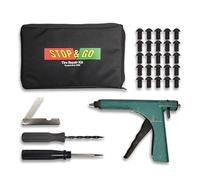 Stop & Go 1075 30 Piece Tubeless Tire Plugger Repair Kit for Punctures and Flats on Car, Motorcycle, ATV, Jeep, Truck, & Tractor (25 Mushroom Plugs)