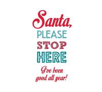 Stop here santa Men's T-Shirt - White - XL - White