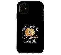 Stop Illegal Wildlife Trade Scaly Anteaters Pangolin Lovers Case for iPhone 11