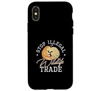 Stop Illegal Wildlife Trade Scaly Anteaters Pangolin Lovers Case for iPhone X/XS