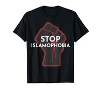 Stop Islamophobia Raised Fist | Muslim Support and Awareness T-Shirt