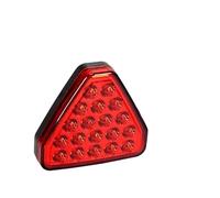 Stop Lamp Triangle LED Car Brake Tail Light F1 Style Red Reversing Stop Flash Warning Fog Lights Anti-collision Auto Singal Lamp 12v(Red shell)