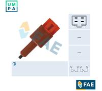 FAE 24455 Switch, clutch control (cruise control) for NISSAN