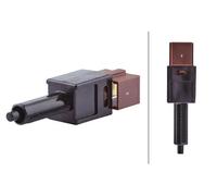 Hella Switch 6DD 010 966-571 – Clutch Control (Engine Control) – 2-pin, Brown Socket, Mechanical