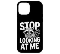 Stop Looking At Me Funny Angry Raccoon Antisocial Shy Case for iPhone 12 mini