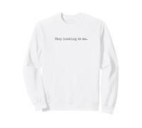 Stop Looking At Me Funny Introvert Humor vintage Sweatshirt