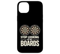 Stop Looking at My Boards Dart Player Dartboard Funny Darts Case for iPhone 14 Plus