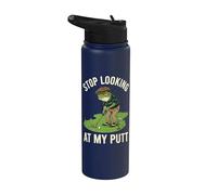 Stop Looking At My Putt Stainless Steel Insulated Water Bottle