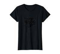 Stop Making Things Up: Gaslighting is Not Real T-Shirt, Women, Black, L