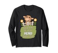 Stop Me If You Herd This One Funny Joke Highland Cow Long Sleeve T-Shirt
