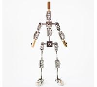 Stop Motion Armature Kits,Stainless Steel Cinematic Animation Puppet,No Assembly Required,for Holding Armature Puppet in Stop Motion Animation, LJJY-KK, a, 12cm