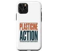 Stop Motion Artist Anti AI Plasticine Action Support Humans Case for iPhone 11 Pro