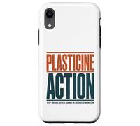 Stop Motion Artist Anti AI Plasticine Action Support Humans Case for iPhone XR