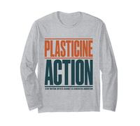 Stop Motion Artist Anti AI Plasticine Action Support Humans Long Sleeve T-Shirt