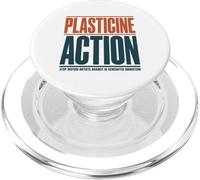 Stop Motion Artist Anti AI Plasticine Action Support Humans PopSockets PopGrip for MagSafe