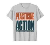 Stop Motion Artist Anti AI Plasticine Action Support Humans T-Shirt, Men, Silver Grey, Small