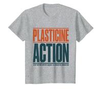Stop Motion Artist Anti AI Plasticine Action Support Humans T-Shirt, Youth, Heather Grey, 2T