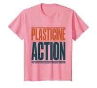 Stop Motion Artist Anti AI Plasticine Action Support Humans T-Shirt, Youth, Pink, Medium