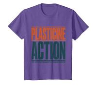 Stop Motion Artist Anti AI Plasticine Action Support Humans T-Shirt, Youth, Purple Heather, Medium