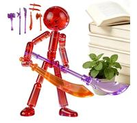 Stop Motion Battle Figure, Action Figures Set, Multi Jointed Movable Robot, For Adults Girls Teens Souvenir Bedside Table Bookshelf Home Apartment Playroom