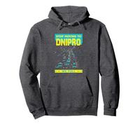 Stop Moving to Dnipro We Full Funny Traffic Humor Rush Hour Pullover Hoodie